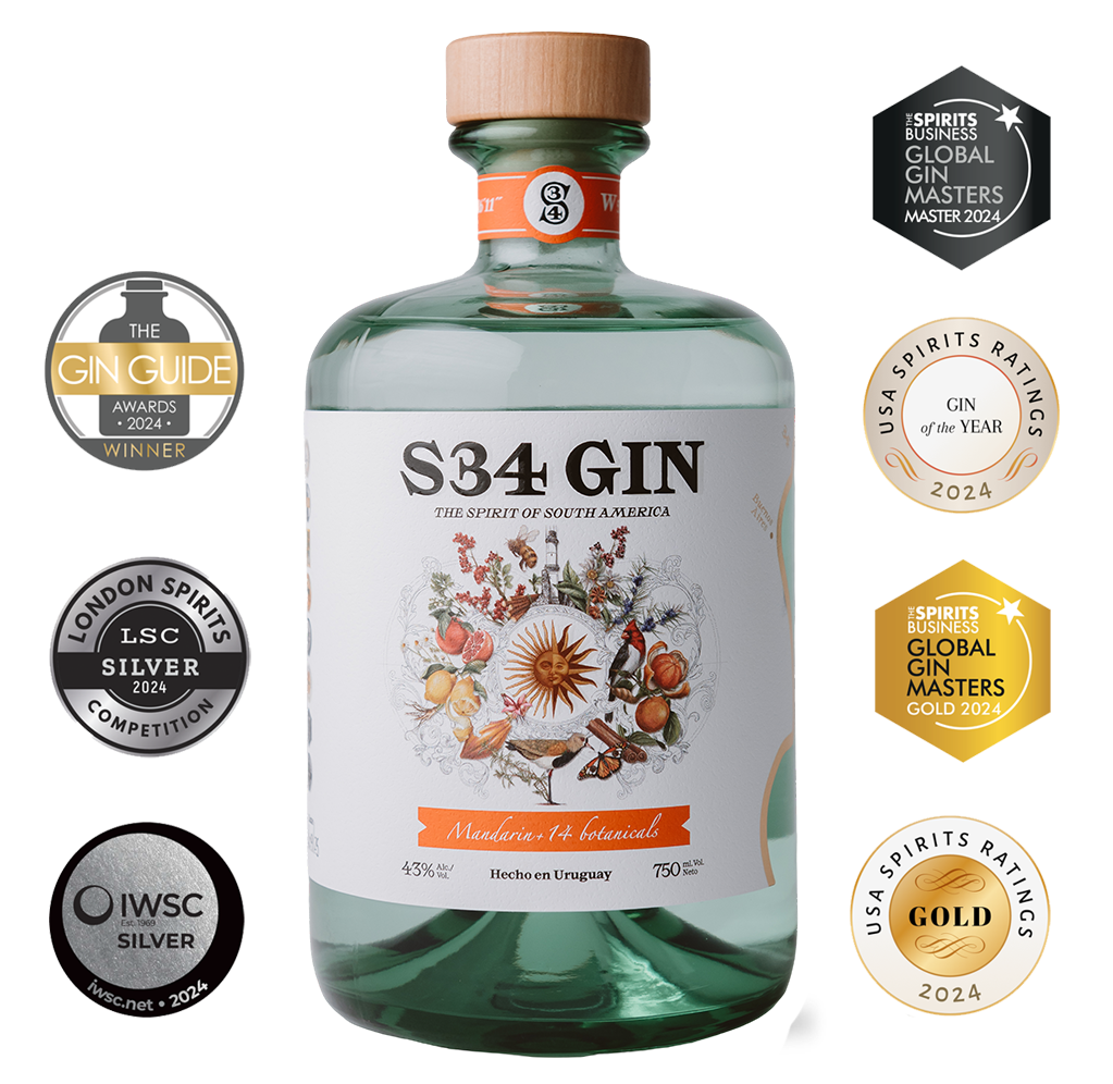 Comprar Sur 34 Gin Artesanal Premium Uruguay – S34gin
