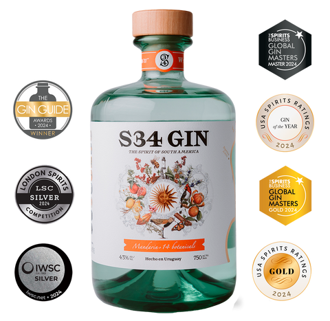 S34 Gin Artesanal Premium 750 mL