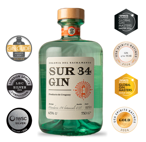 Sur 34 Gin Artesanal Premium 750 mL