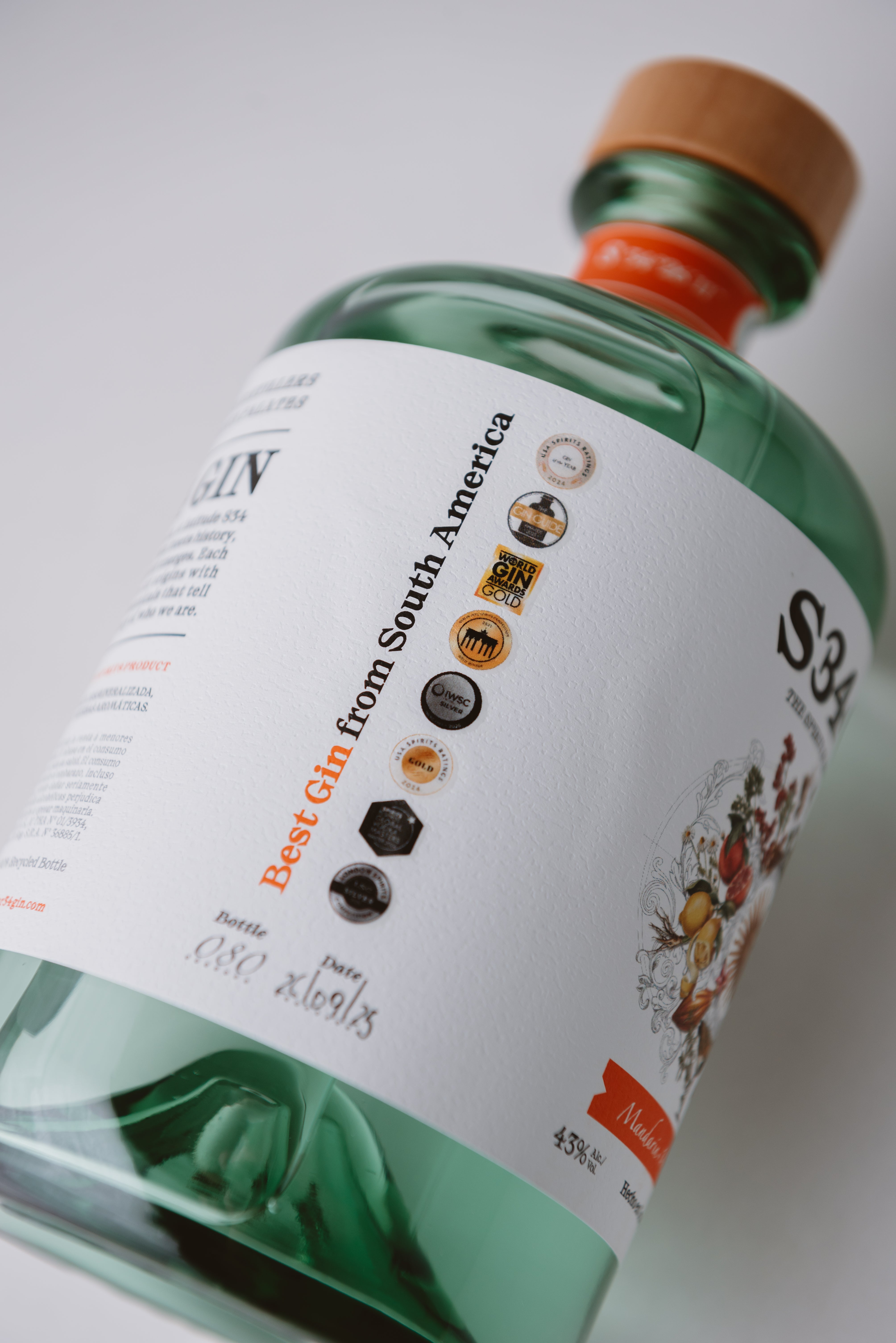 Comprar Sur 34 Gin Artesanal Premium Uruguay – S34gin