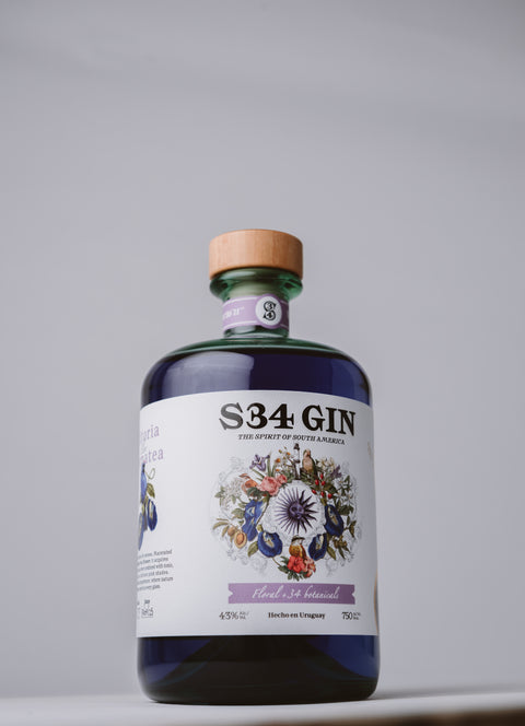 S34 Floral Gin Premium Uruguay 750 mL