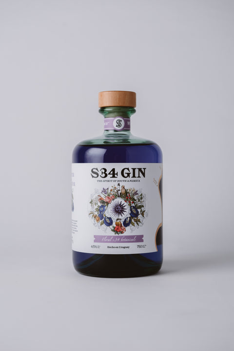 S34 Floral Gin Premium Uruguay 750 mL